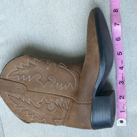 Dan Post Size 11 Child, Brown Leather Cowboy Western Boots Model DPC - 2003 - Picture 6 of 8